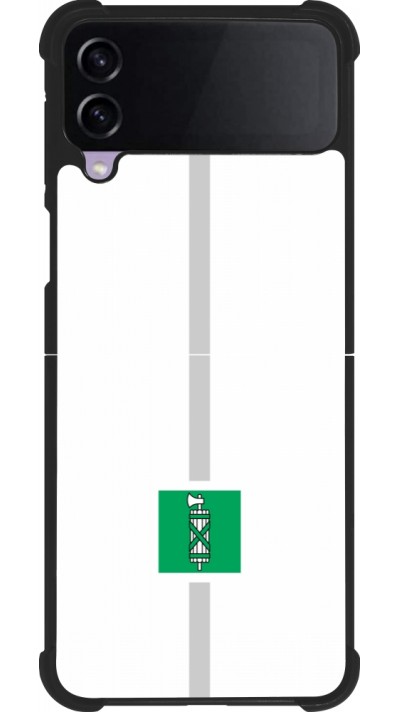 Samsung Galaxy Z Flip3 5G Case Hülle - Silikon schwarz Kanton SG weiss