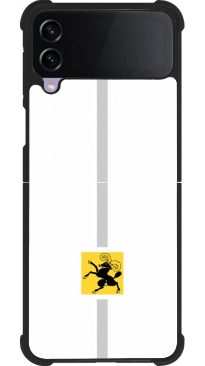 Samsung Galaxy Z Flip3 5G Case Hülle - Silikon schwarz Kanton SH weiss