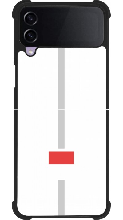 Samsung Galaxy Z Flip3 5G Case Hülle - Silikon schwarz Kanton SO weiss