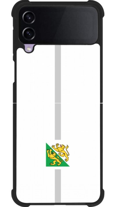 Samsung Galaxy Z Flip3 5G Case Hülle - Silikon schwarz Kanton TG weiss