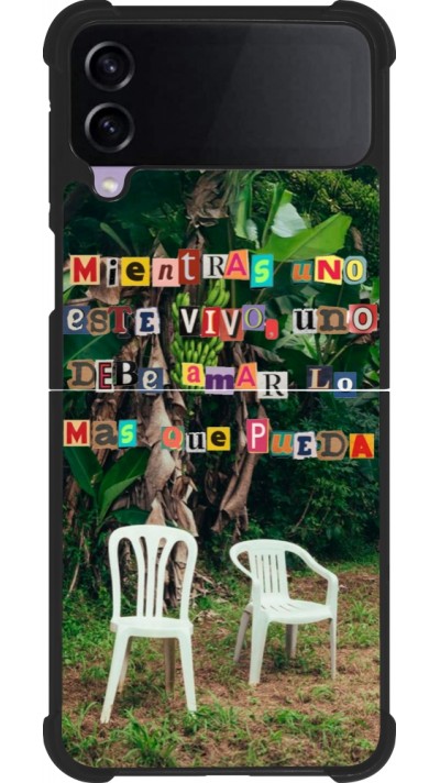 Samsung Galaxy Z Flip3 5G Case Hülle - Silikon schwarz Chairs DTMF