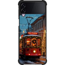 Samsung Galaxy Z Flip3 5G Case Hülle - Silikon schwarz Christmas 25 Xmas Train