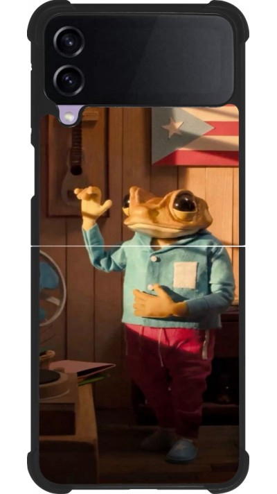 Samsung Galaxy Z Flip3 5G Case Hülle - Silikon schwarz Dancing frog DTMF