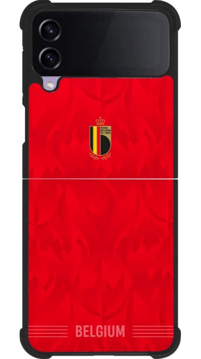 Samsung Galaxy Z Flip3 5G Case Hülle - Silikon schwarz Belgien 2026 personalisierbares Fussballtrikot