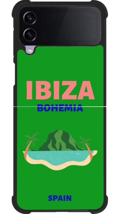 Samsung Galaxy Z Flip3 5G Case Hülle - Silikon schwarz Pop Summer Destination Ibiza