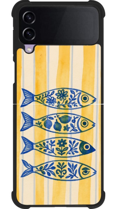 Samsung Galaxy Z Flip3 5G Case Hülle - Silikon schwarz Portuguese fish 2026