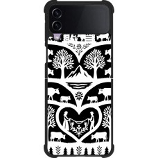 Coque Samsung Galaxy Z Flip3 5G - Silicone rigide noir Poya Suisse 2 noir