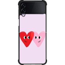Samsung Galaxy Z Flip3 5G Case Hülle - Silikon schwarz Saint Valentines Day 26 Heart