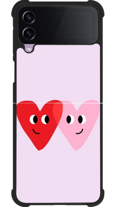 Samsung Galaxy Z Flip3 5G Case Hülle - Silikon schwarz Saint Valentines Day 26 Heart