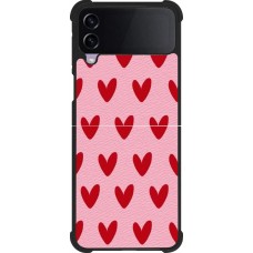 Samsung Galaxy Z Flip3 5G Case Hülle - Silikon schwarz Saint Valentines Day 26 Pattern heart