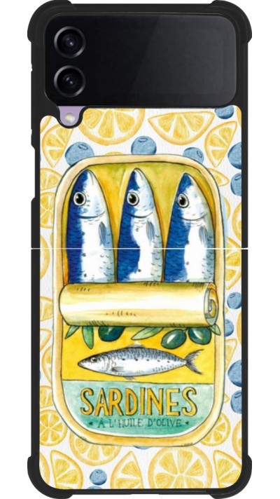 Samsung Galaxy Z Flip3 5G Case Hülle - Silikon schwarz Sardines in oil 2026