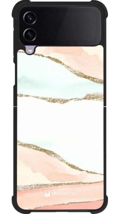 Samsung Galaxy Z Flip3 5G Case Hülle - Silikon schwarz Shimmering Orange