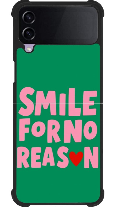 Samsung Galaxy Z Flip3 5G Case Hülle - Silikon schwarz Smile for no reason 2026