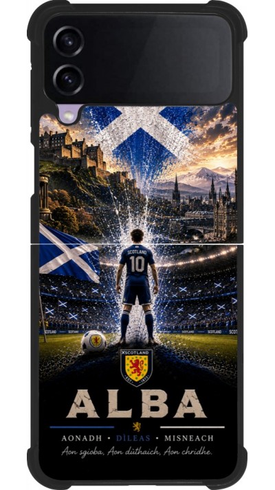 Samsung Galaxy Z Flip3 5G Case Hülle - Silikon schwarz Fussball Schottland splash 2026