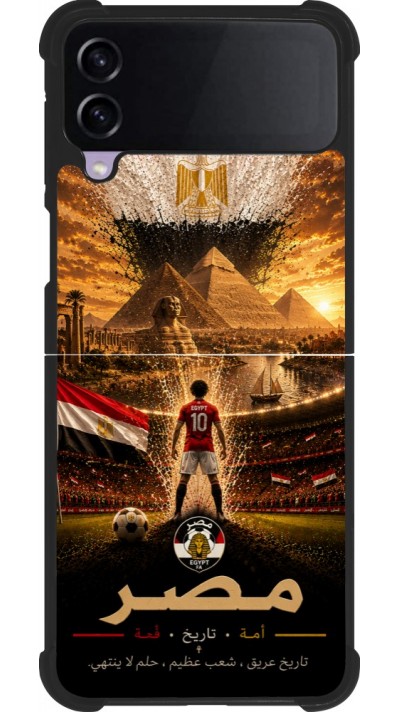 Samsung Galaxy Z Flip3 5G Case Hülle - Silikon schwarz Fussball Ägypten splash 2026