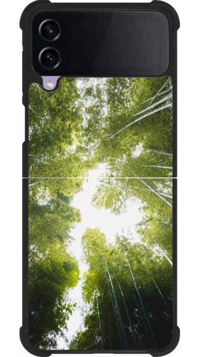 Samsung Galaxy Z Flip3 5G Case Hülle - Silikon schwarz Spring 23 forest blue sky