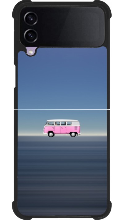 Samsung Galaxy Z Flip3 5G Case Hülle - Silikon schwarz Spring 23 pink bus
