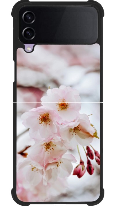 Samsung Galaxy Z Flip3 5G Case Hülle - Silikon schwarz Cherry tree Spring 2026