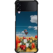 Samsung Galaxy Z Flip3 5G Case Hülle - Silikon schwarz Hot air balloon Spring 2026