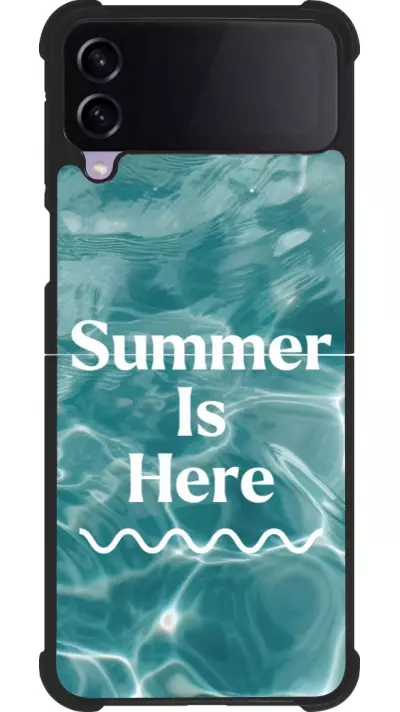 Coque Samsung Galaxy Z Flip3 5G - Silicone rigide noir Summer 2025 Summer is here