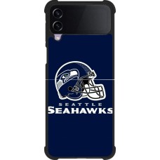 Samsung Galaxy Z Flip3 5G Case Hülle - Silikon schwarz Super Bowl 26 Seattle 3
