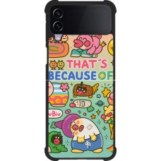 Samsung Galaxy Z Flip3 5G Case Hülle - Silikon schwarz Thats beacause of