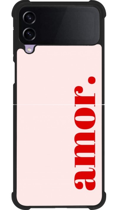 Samsung Galaxy Z Flip3 5G Case Hülle - Silikon schwarz Valentine 2024 amor