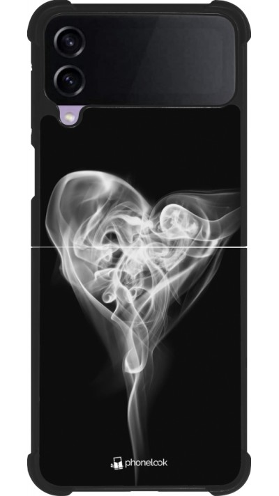 Samsung Galaxy Z Flip3 5G Case Hülle - Silikon schwarz Valentine 2022 Black Smoke