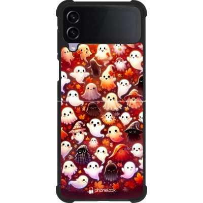 Samsung Galaxy Z Flip4 Case Hülle - Silikon schwarz Gespenster Herbst niedlich