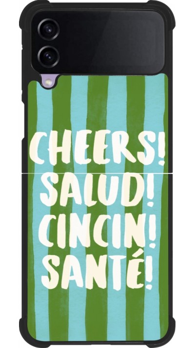 Samsung Galaxy Z Flip4 Case Hülle - Silikon schwarz Cheers 2026
