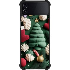 Samsung Galaxy Z Flip4 Case Hülle - Silikon schwarz Christmas 25 Christmas textiles