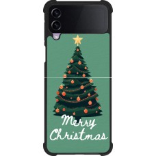 Samsung Galaxy Z Flip4 Case Hülle - Silikon schwarz Christmas 25 Xmas Tree