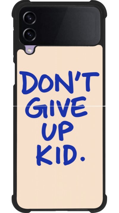 Samsung Galaxy Z Flip4 Case Hülle - Silikon schwarz Dont give up kid 2026