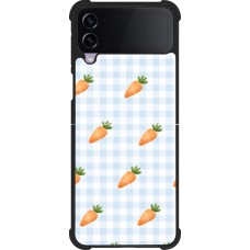 Samsung Galaxy Z Flip4 Case Hülle - Silikon schwarz Easter 2026 Pattern carrots