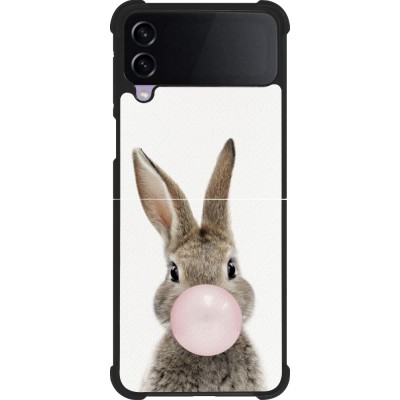 Samsung Galaxy Z Flip4 Case Hülle - Silikon schwarz Easter 2023 bubble gum bunny