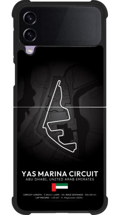 Samsung Galaxy Z Flip4 Case Hülle - Silikon schwarz F1 Track 2025 Abu Dhabi