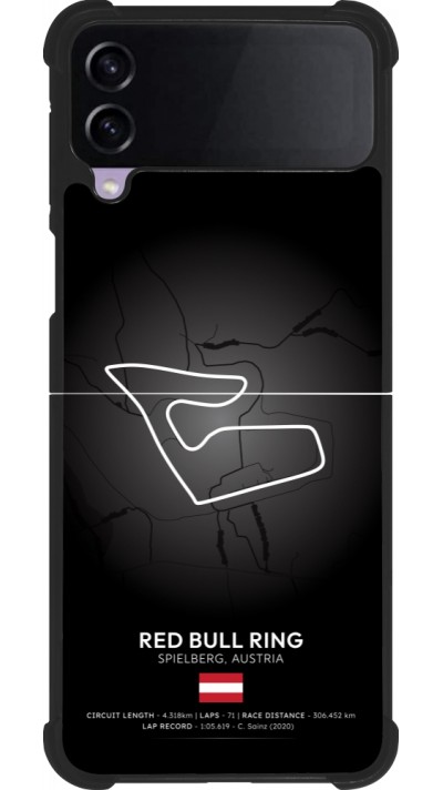Samsung Galaxy Z Flip4 Case Hülle - Silikon schwarz F1 Track 2025 Austria