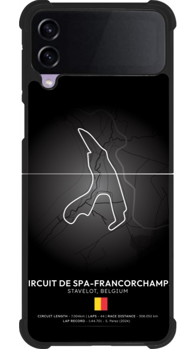 Samsung Galaxy Z Flip4 Case Hülle - Silikon schwarz F1 Track 2025 Belgium