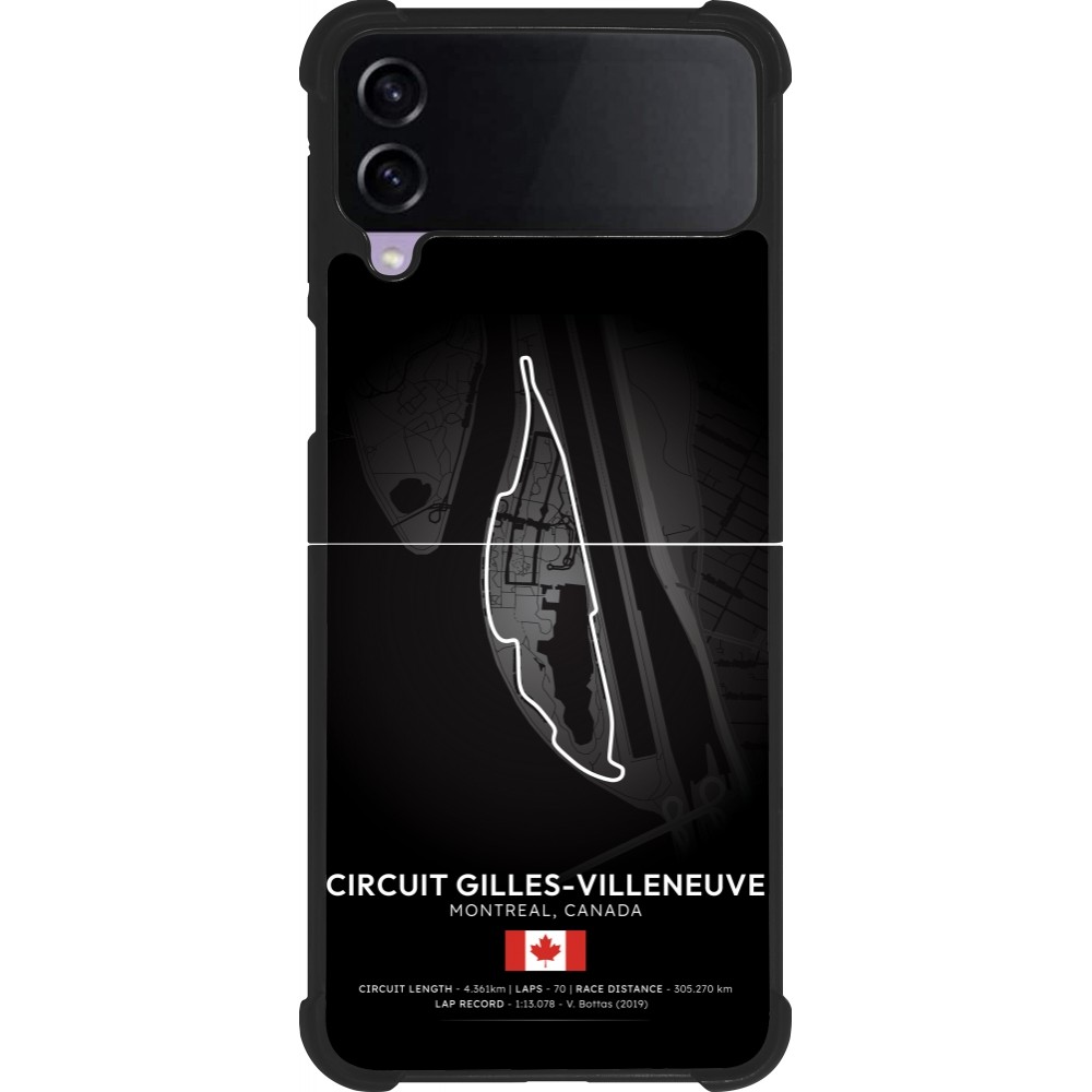 Samsung Galaxy Z Flip4 Case Hülle - Silikon schwarz F1 Track 2025 Canada