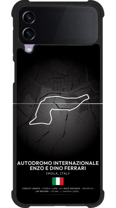 Samsung Galaxy Z Flip4 Case Hülle - Silikon schwarz F1 Track 2025 Emilia-Rogmana