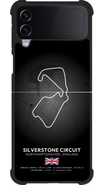 Samsung Galaxy Z Flip4 Case Hülle - Silikon schwarz F1 Track 2025 Great Britan