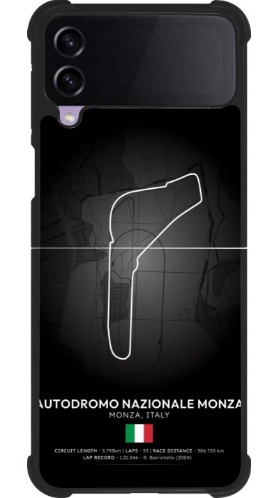 Samsung Galaxy Z Flip4 Case Hülle - Silikon schwarz F1 Track 2025 Italy