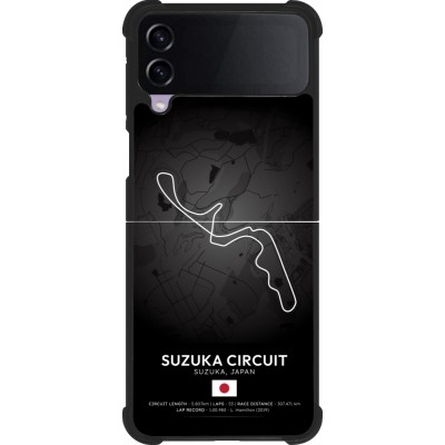 Samsung Galaxy Z Flip4 Case Hülle - Silikon schwarz F1 Track 2025 Japan