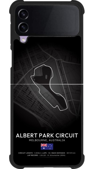 Samsung Galaxy Z Flip4 Case Hülle - Silikon schwarz F1 Track 2025 Melbourne