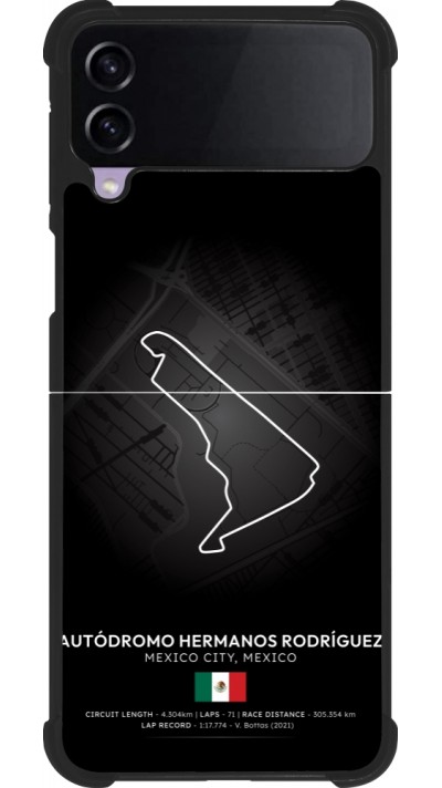 Samsung Galaxy Z Flip4 Case Hülle - Silikon schwarz F1 Track 2025 Mexico