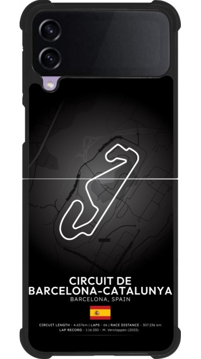 Samsung Galaxy Z Flip4 Case Hülle - Silikon schwarz F1 Track 2025 Spain