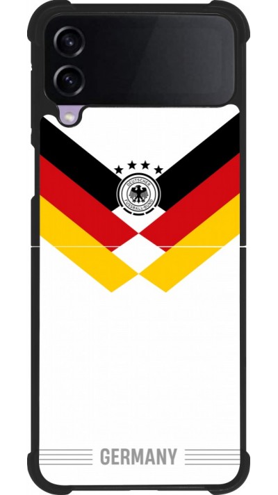 Samsung Galaxy Z Flip4 Case Hülle - Silikon schwarz Deutschland 2026 personalisierbares Fussballtrikot