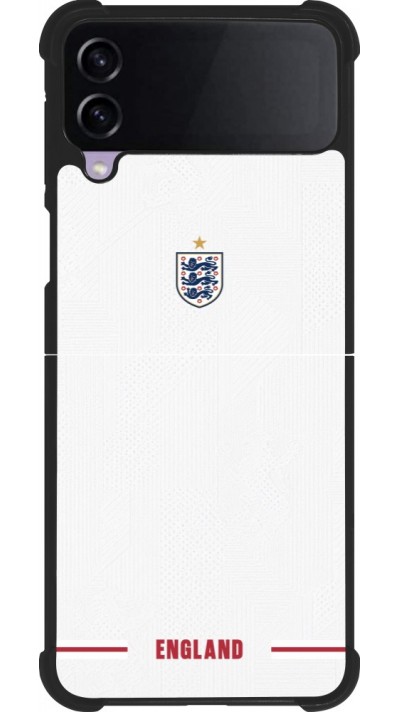 Samsung Galaxy Z Flip4 Case Hülle - Silikon schwarz England 2026 personalisierbares Fussballtrikot