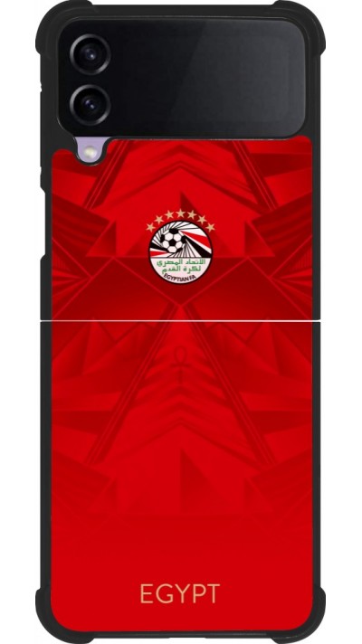 Samsung Galaxy Z Flip4 Case Hülle - Silikon schwarz Ägypten 2026 personalisierbares Fussballtrikot