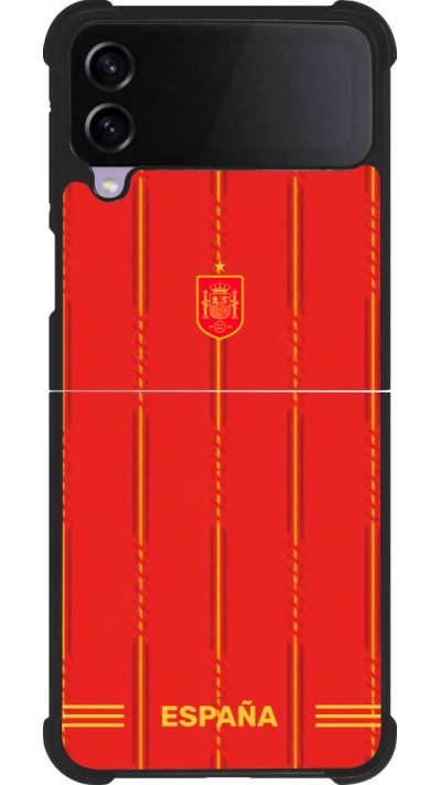 Samsung Galaxy Z Flip4 Case Hülle - Silikon schwarz Spanien 2026 personalisierbares Fussballtrikot